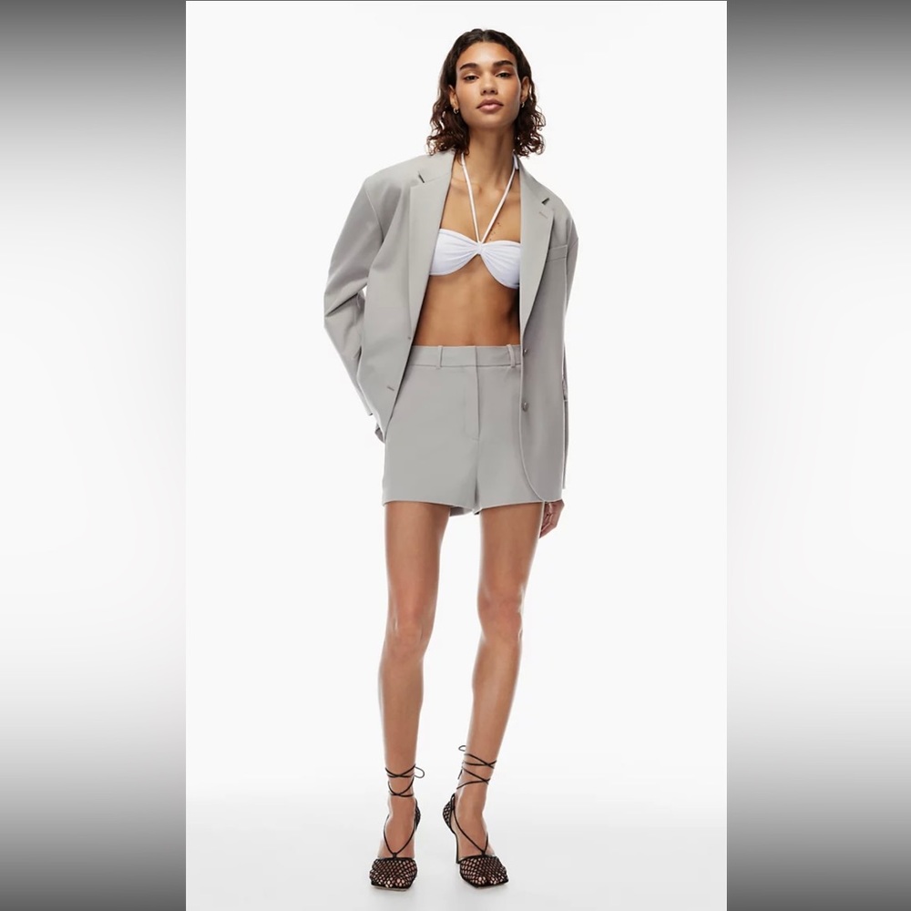 Aritzia Babaton agency 3” shorts in Paloma gray size 6 New with tags 🤍